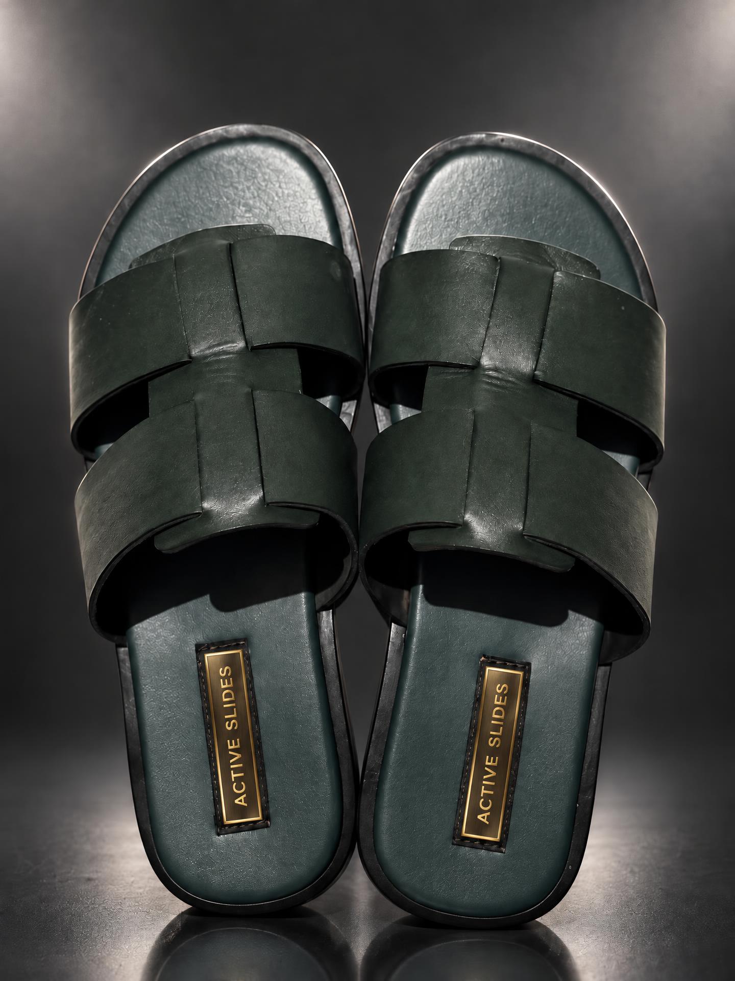 Emerald Double-Strap Slides